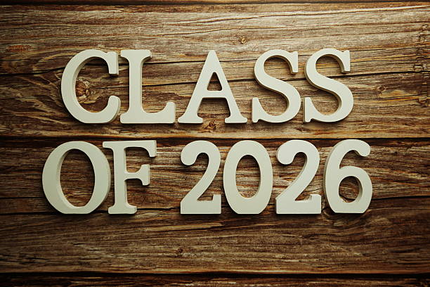 istock Class of 2026 word alphabet letters on wooden background 2235411249