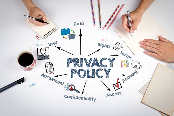 istock PRIVACY POLICY  Concept. The meeting at the white office table 2235414582
