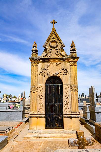Graves in a wall at the Monumental Cemetery of Bonaria, Cagliari, Italy.