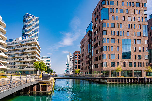 istock Aarhus East Denmark modern skyline with waterfront residential buildings 2235416073