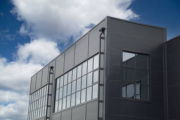 istock Construction of panel buildings. IRON PANELS with insulation. 2235429903