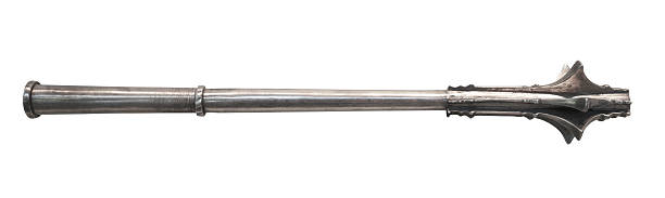 Isolated Medieval Steel Mace
