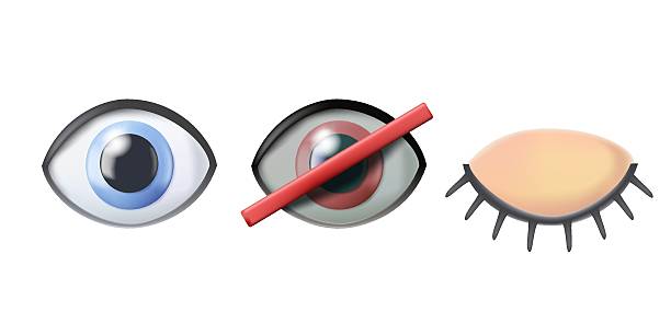 70+ Eye Opening And Closing Illustrations - iStock
