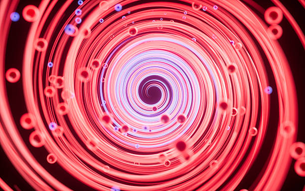 istock Abstract spline curves and spheres background, 3d rendering. 2235460660