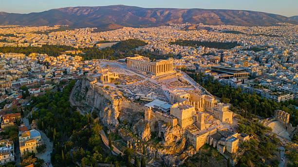 istock Aerial view around the acropolis in Athens, greece 2235470358