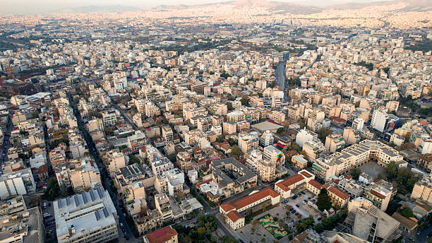 istock Aerial view around the downtown in Athens, greece 2235470567