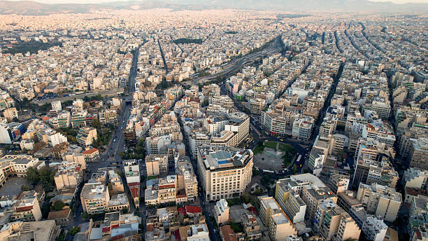 istock Aerial view around the downtown in Athens, greece 2235470576