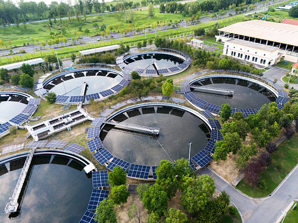 istock Solar power station and sewage treatment plant 2235489085