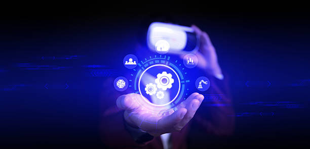 istock Automation as an innovation that enhances efficiency in both technology and business processes, IoT software concept 2235490098