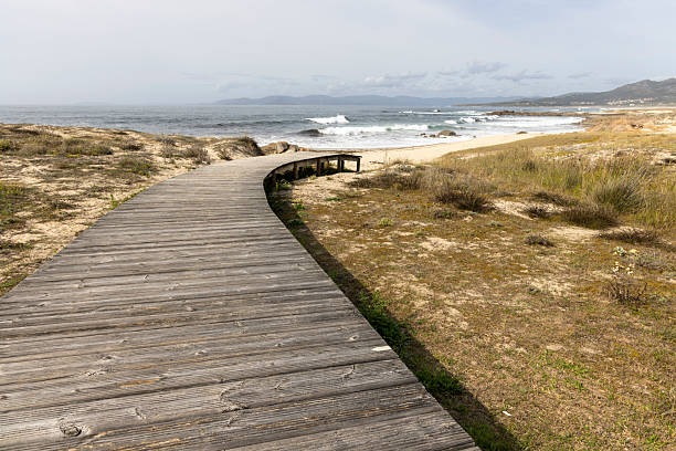 istock A wooden boardwalk leads to the beach 2235491841