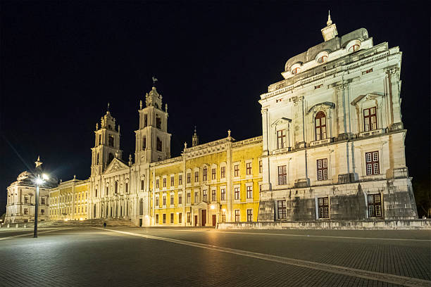 The view of Municipal Square and the City Hall building, Lisbon, Portugal.