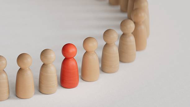 istock Conceptual image of teamwork.Perfect for representing business strategy, leadership, and management.3D rendering on white background. 2235494747