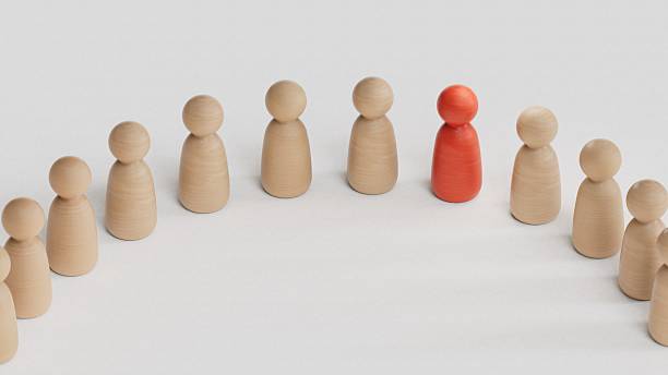 istock Conceptual image of teamwork.Perfect for representing business strategy, leadership, and management.3D rendering on white background. 2235494749
