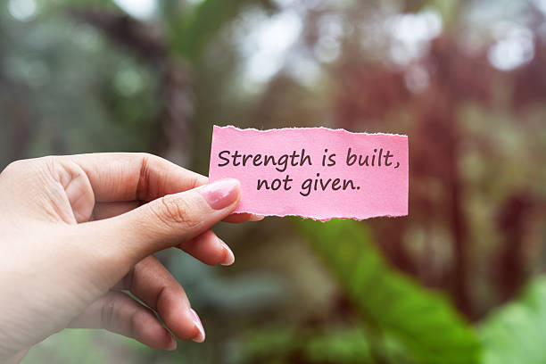 Inspirational quotes strength is built, not given