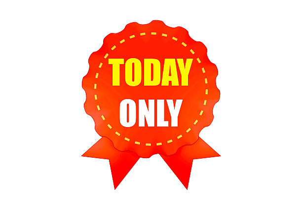 the words TODAY ONLY are prominently displayed in a bold, contrasting yellow and white font.