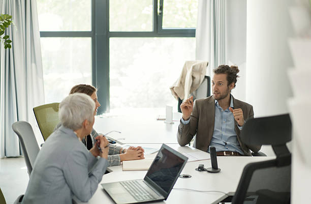 istock Staff meeting at the office. 2235507213