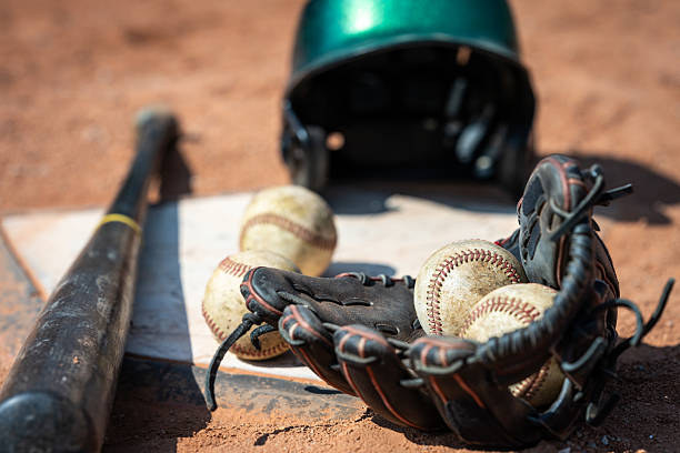 istock Baseball Training Equipment on Dusty Field 2235510117