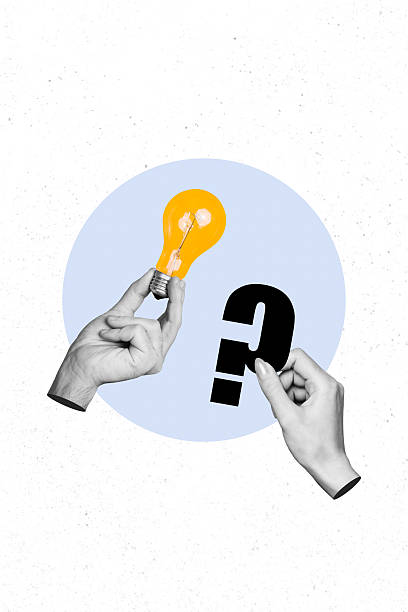 istock 3D collage poster template artwork sketch of hand hold idea bulb electric solution mind decision eureka creative question sign research 2235514302