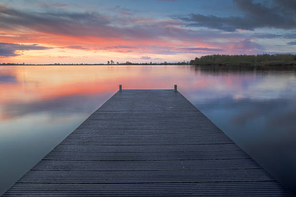 istock Sunrise at Pier on Kagerplassen 2235516256