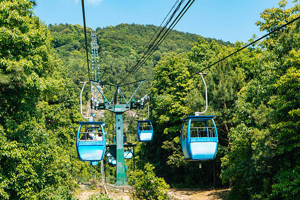 Take a cable car hiking trip to enjoy natural scenery