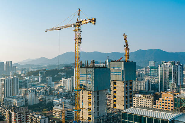 istock Buildings under construction in the city 2235532469