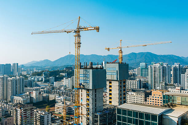 istock Buildings under construction in the city 2235532711