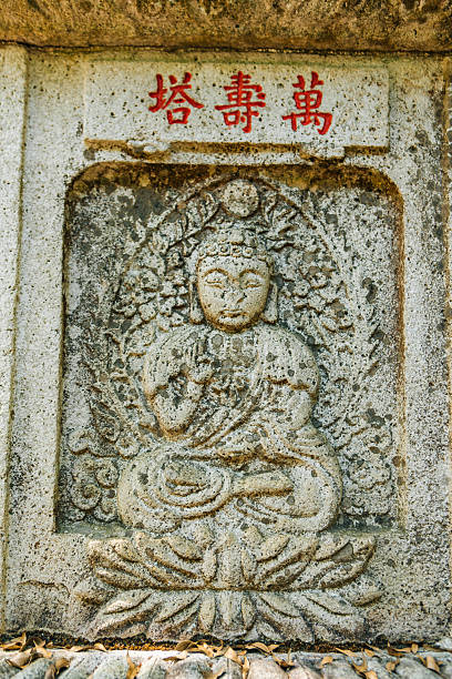 Buddhist figures on stones - religious concepts, Zen Buddhism