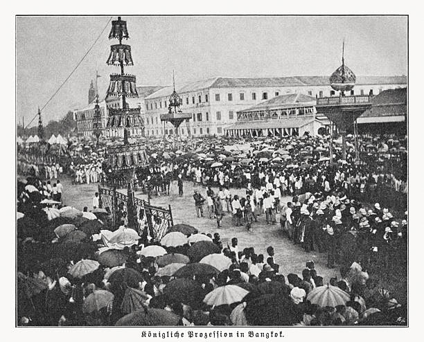 istock Royal procession in Bangkok, Thailand, halftone print, published in 1897 2235533520
