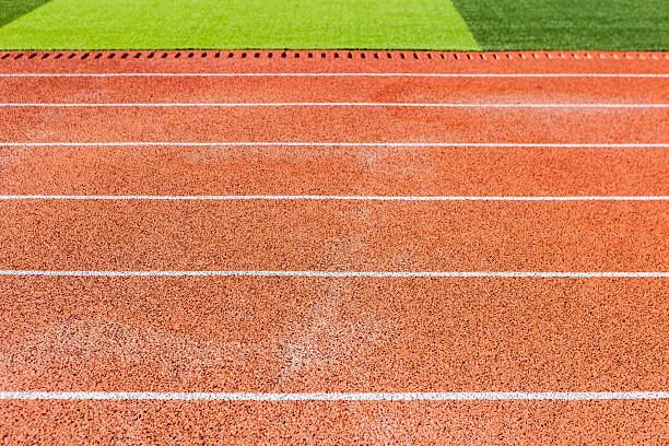 istock The starting block on the track 2235534286