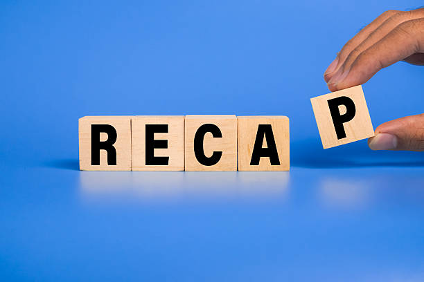 istock recap word text on wooden blocks isolated on blue background 2235540203