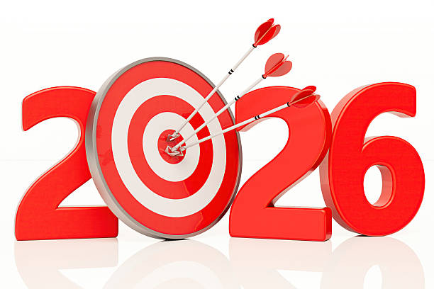 istock New Year 2026 Target Plan. Dart and Arrow 2235545057