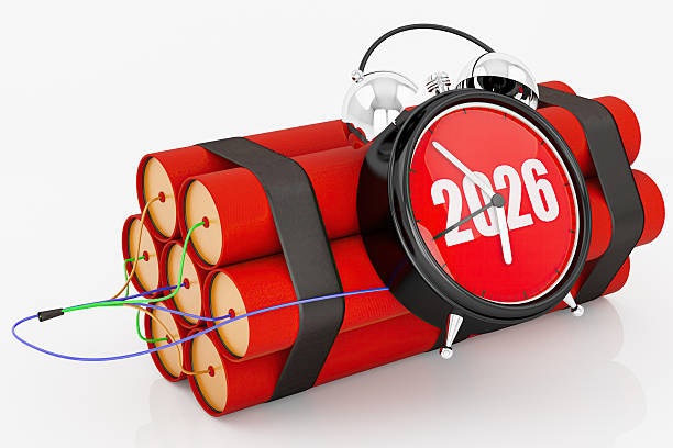 2026 New Year Concept. 3D Render