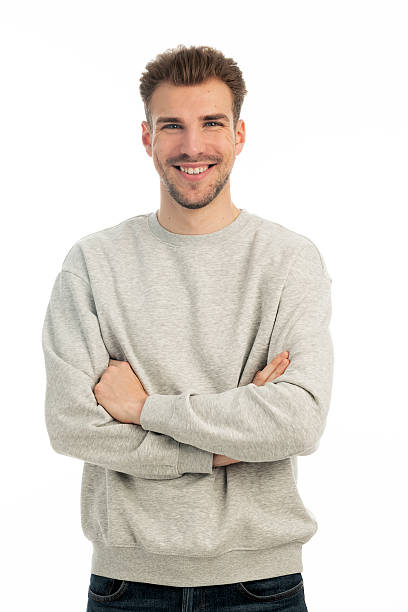 istock Portrait of young man on isolated white background 2235554843