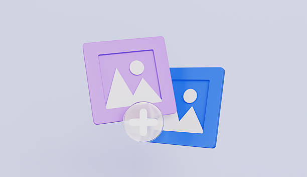 istock Add image in gallery, Mountains and sun landscape, Button to upload new photo 2235555582