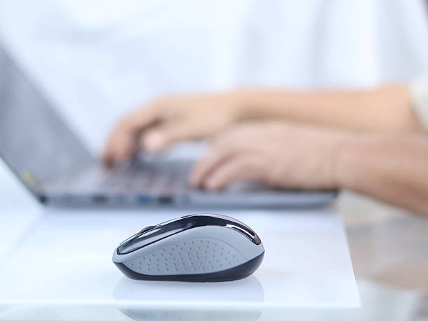 istock The image shows an Anitech W214 Wireless Mouse, a wireless optical mouse designed for use with computers. 2235557233