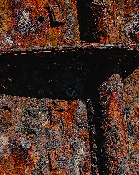 istock Detailed texture of heavily rusted ship 2235561106