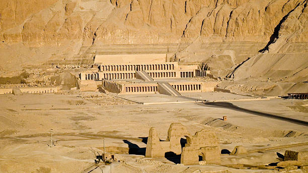 istock Terraced mortuary temple of Queen Hatshepsut, dramatically set against desert cliffs in Deir el-Bahari, near Luxor, Egypt. 2235564498