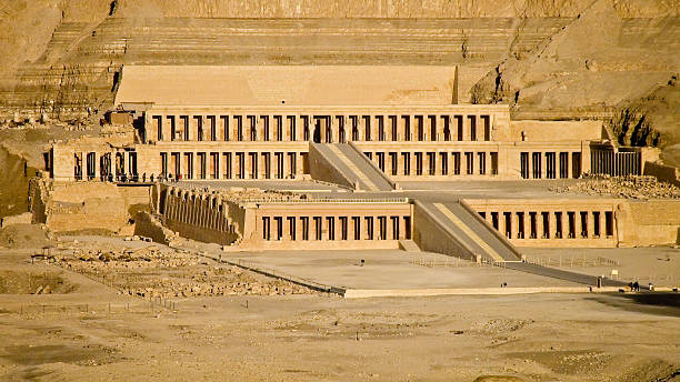 istock Terraced mortuary temple of Queen Hatshepsut, dramatically set against desert cliffs in Deir el-Bahari, near Luxor, Egypt. 2235564502