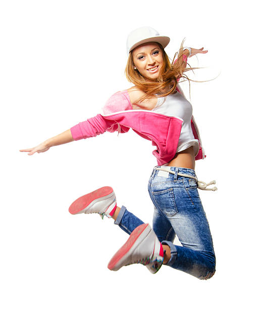 istock Young woman hip hop dancer dancing in the studio 2235568830