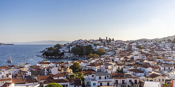 istock Panoramic View of Skiathos Town 2235579809