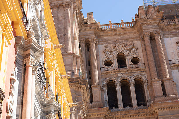 istock Malaga, Andalusia, Spain. 4 September 2025. Cathedral wall with stone columns 2235583209