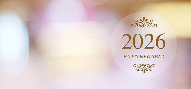 istock Happy New Year 2026 on blur abstract bokeh background with copy space for text, new year greeting card, banner 2235588057