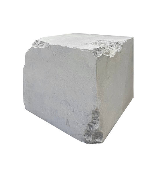 istock Industrial Style Concrete Podium with Jagged Cracks and Textured Surface, Perfect for Product Presentation Isolated on background with clipping path. 2235590825