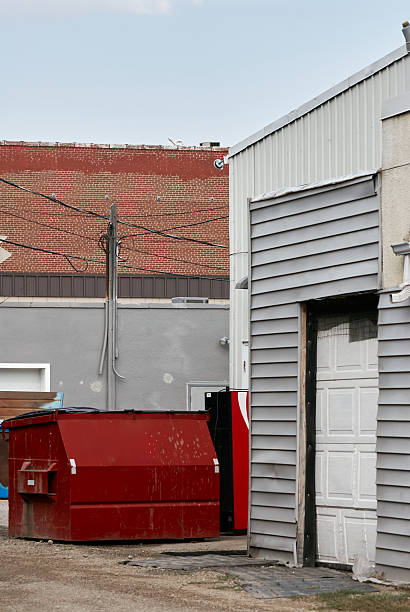 istock Back alley with dumpster and urban buildings in Saskatoon 2235592502