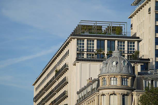 Iconic travel spots in Paris, France including Notre Dam, The Eiffel Tower and the River San.