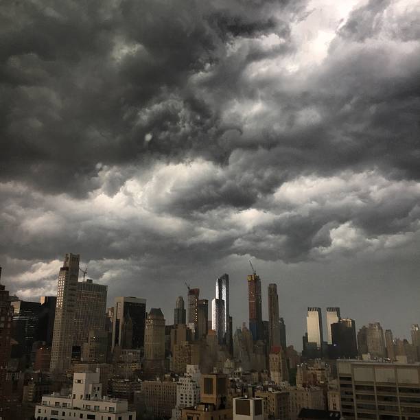 istock Storm clouds coming to New York City 2235606343