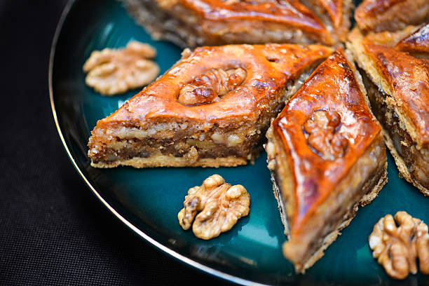 istock Baklava with walnuts. Homemade baklava with nuts and honey. 2235609333
