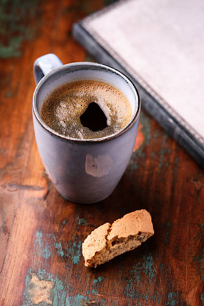 istock Cup of coffee on rustic wooden background. Soft focus. Copy space. 2235614108