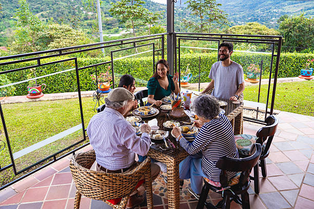 istock Multigenerational family sharing lunch on the terrace 2235631364