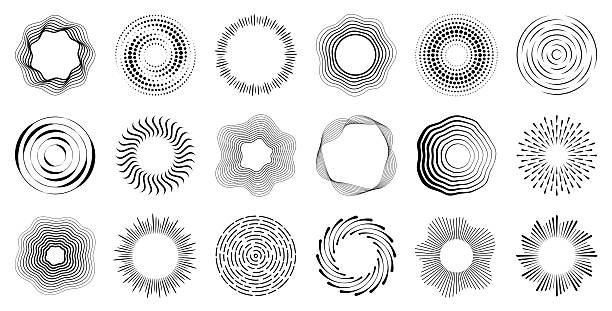 ringe - konzentrisch stock-grafiken, -clipart, -cartoons und -symbole